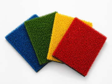 Artificial grass mult-color samples